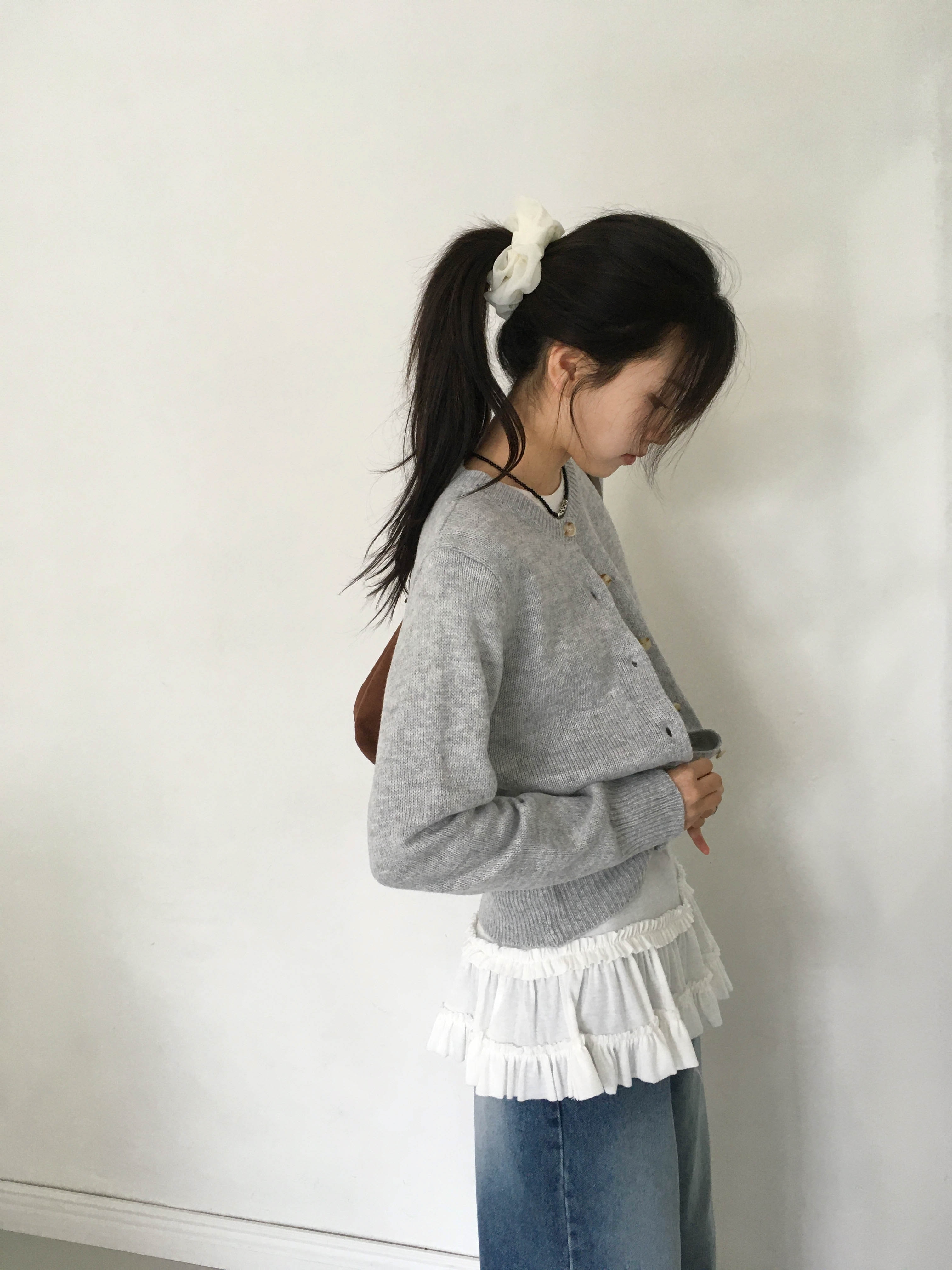 *2개 구매시 할인* [6color🌼/사계절용] 스프링 데일리 라운드넥 니트 가디건 상세 이미지 19