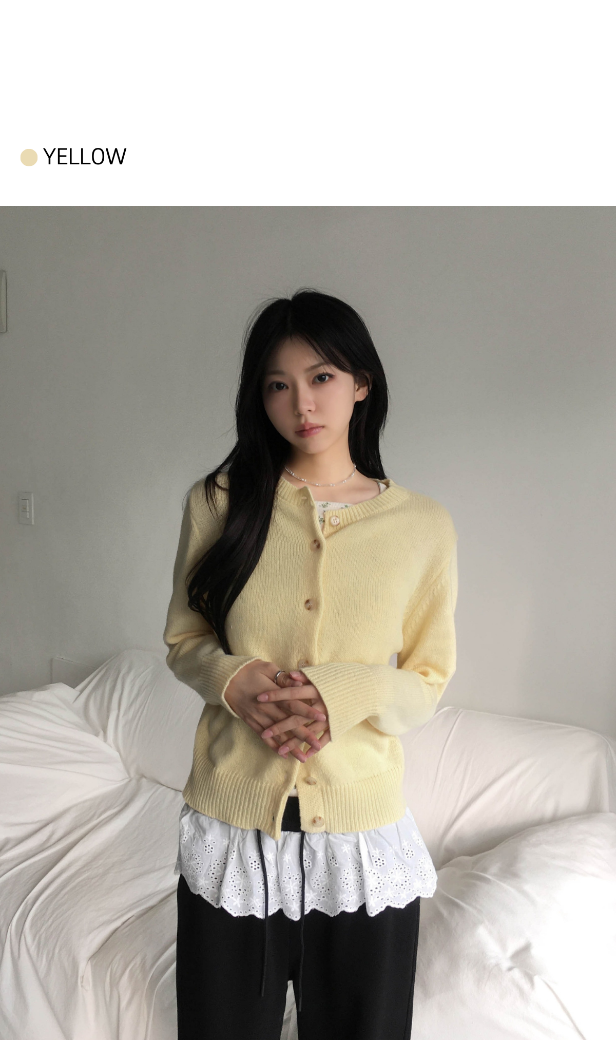 *2개 구매시 할인* [6color🌼/사계절용] 스프링 데일리 라운드넥 니트 가디건 상세 이미지 22