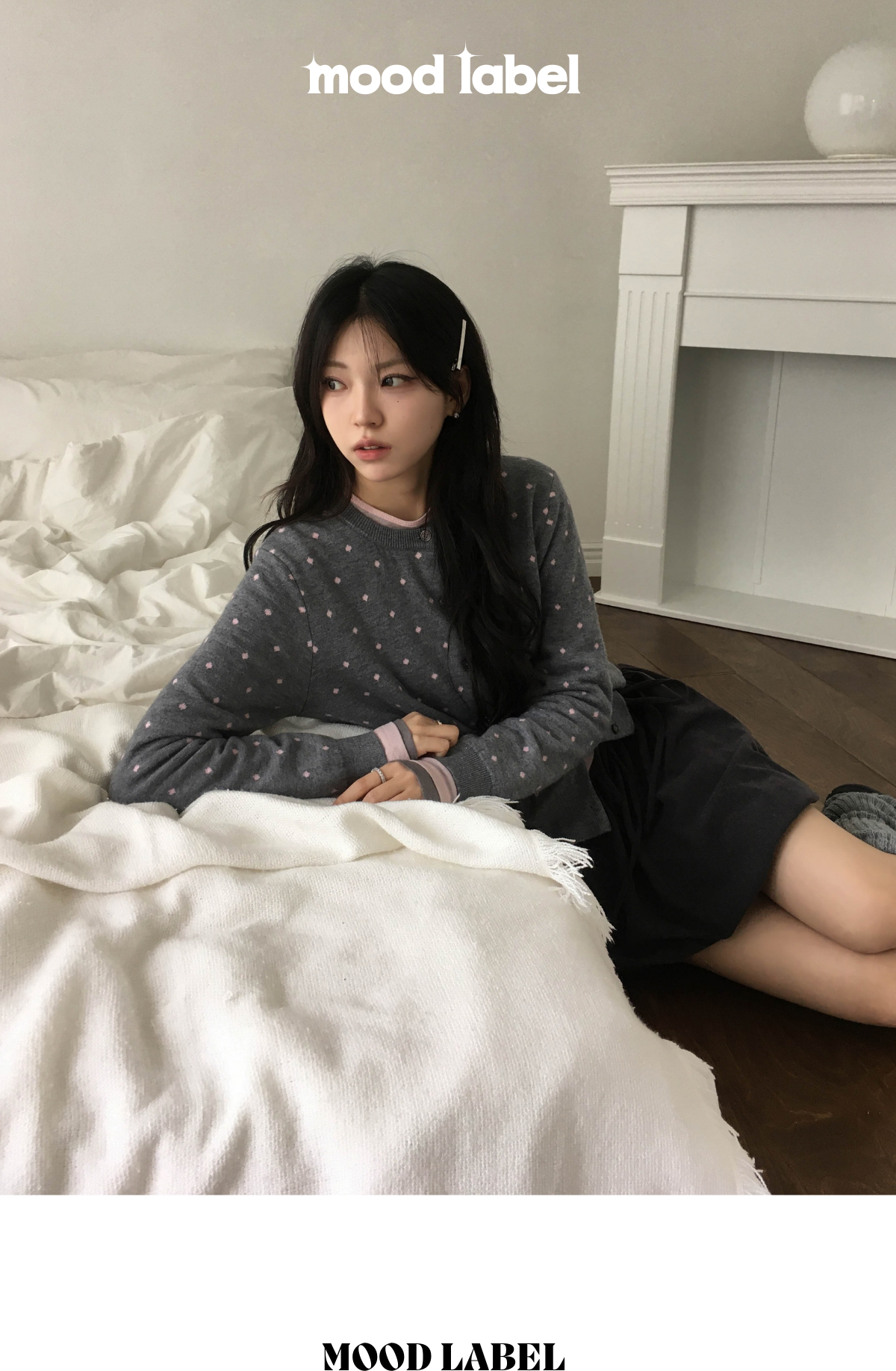 [포인트템🖤] 코지 도트 니트 가디건 상세 이미지 3