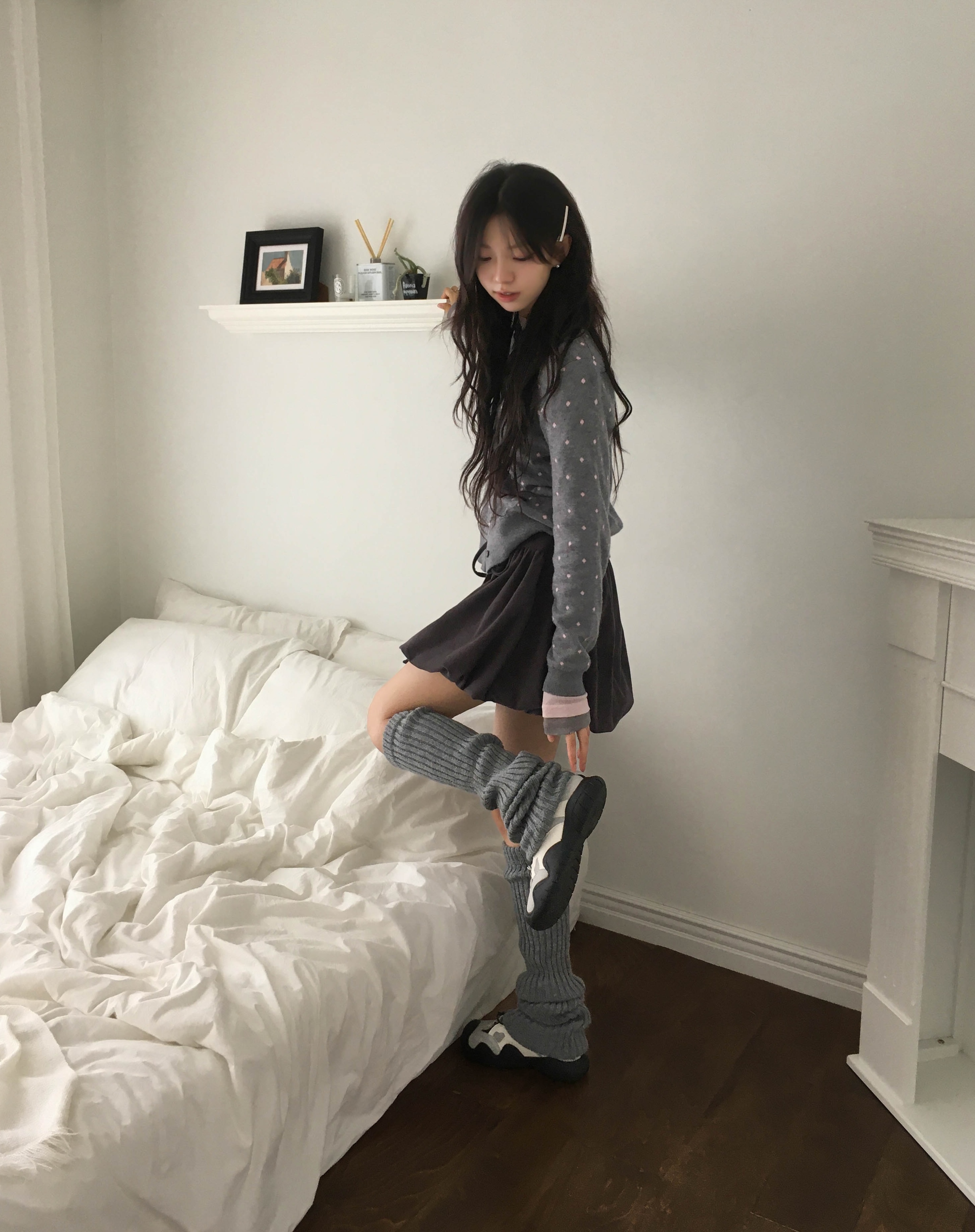 [포인트템🖤] 코지 도트 니트 가디건 상세 이미지 13