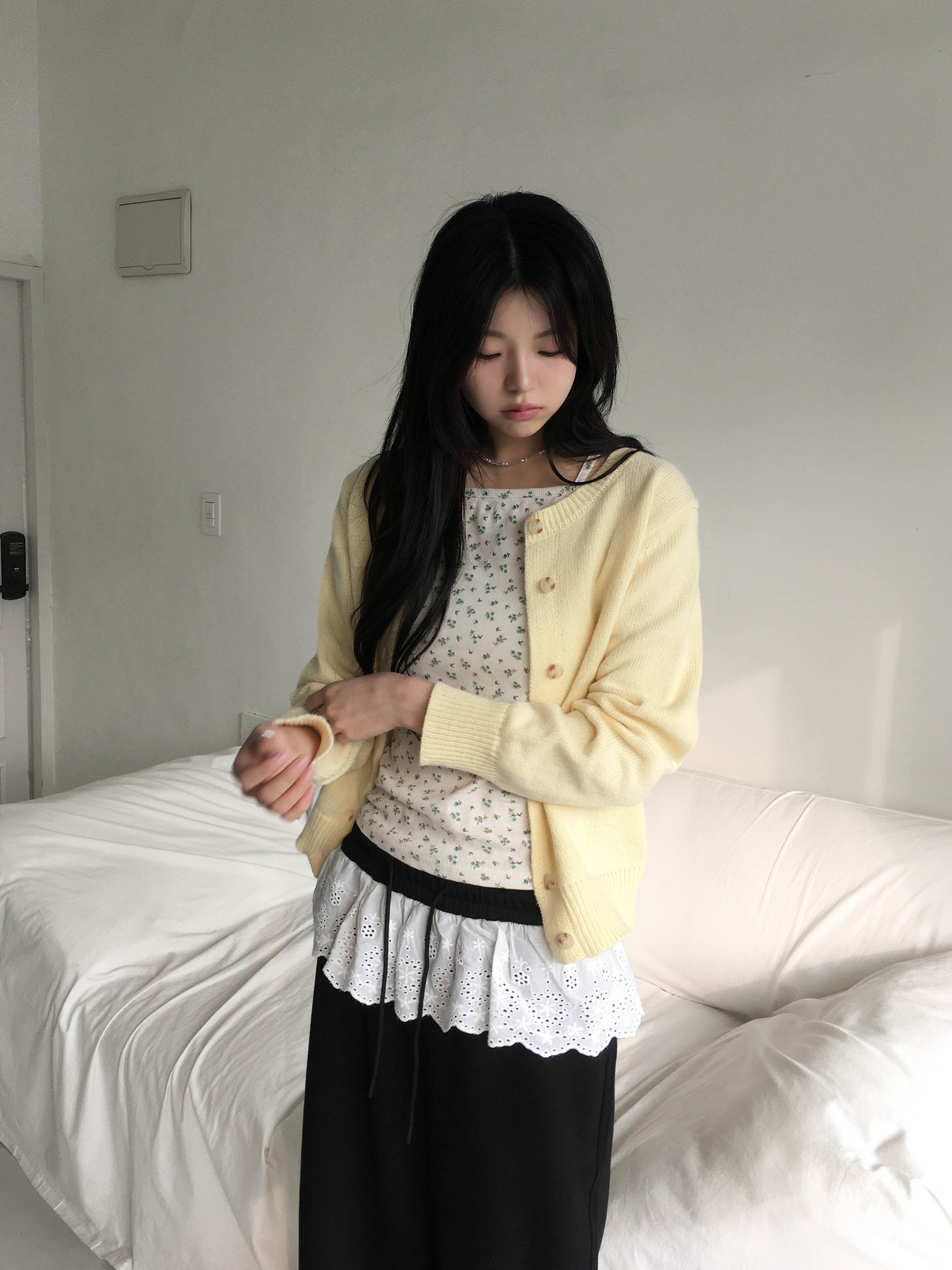 *2개 구매시 할인* [6color🌼/사계절용] 스프링 데일리 라운드넥 니트 가디건 상세 이미지 25